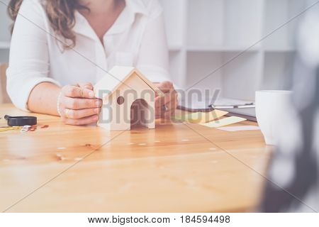 Looking for direction and inspiration, Business working at an office, Office desk table with computer, supplies, flower. Top view. Copy space for text