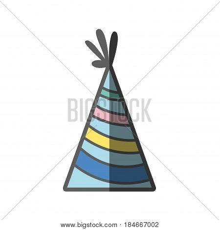 hat party to cebrate happy birthday, vector illustration