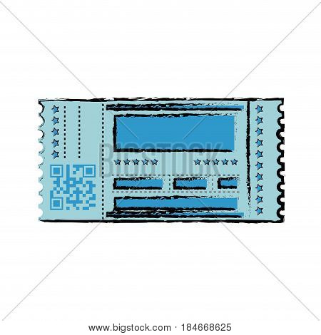 Entrance ticket paper icon vector illustration graphic design