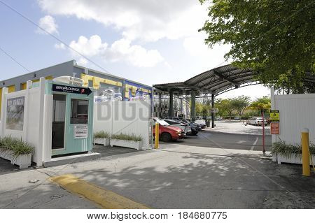 MIAMI, FL, USA - MAY 3, 2017: Stock photo of the Miami Auto Museum at the Dezer Collection of automobiles and related memorabilia