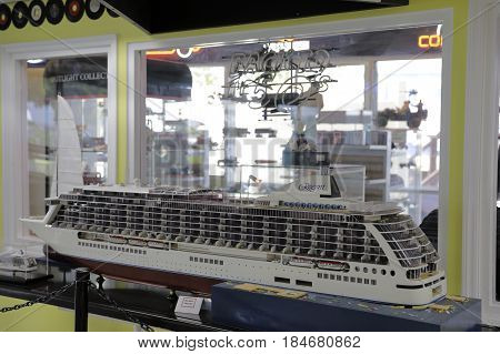 MIAMI, FL, USA - MAY 3, 2017: Stock photo of the Miami Auto Museum at the Dezer Collection of automobiles and related memorabilia