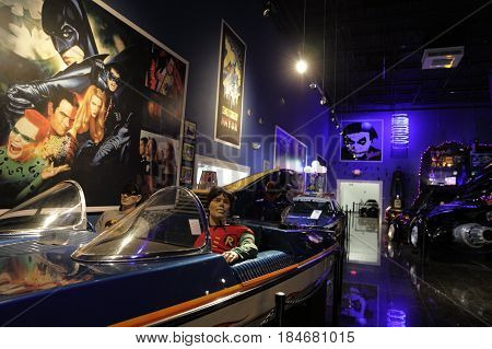 MIAMI, FL, USA - MAY 3, 2017: Stock photo of the Miami Auto Museum at the Dezer Collection of automobiles and related memorabilia