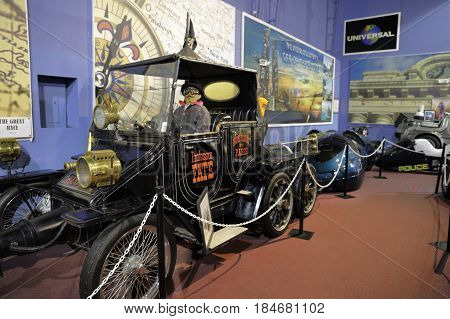 MIAMI, FL, USA - MAY 3, 2017: Stock photo of the Miami Auto Museum at the Dezer Collection of automobiles and related memorabilia