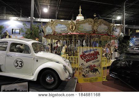MIAMI, FL, USA - MAY 3, 2017: Stock photo of the Miami Auto Museum at the Dezer Collection of automobiles and related memorabilia