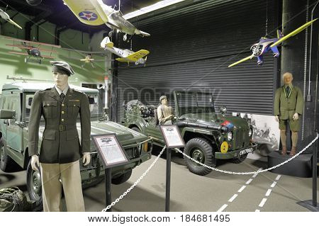 MIAMI, FL, USA - MAY 3, 2017: Stock photo of the Miami Auto Museum at the Dezer Collection of automobiles and related memorabilia.