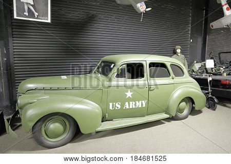 MIAMI, FL, USA - MAY 3, 2017: Stock photo of the Miami Auto Museum at the Dezer Collection of automobiles and related memorabilia.