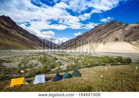 The beautiful mountain view on the way to Rangdum Kashmir state India.