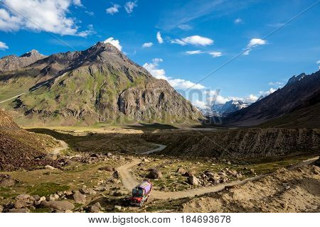 Mountain View On The Way To Rangdum, India