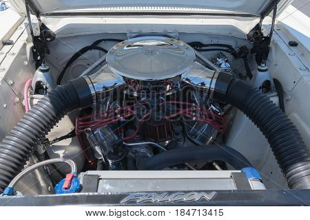 Ford Falcon 341Engine On Display