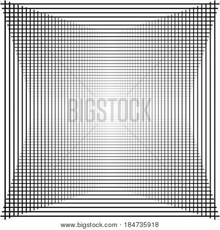 Abstract background. Vector illustration with crossed lines on white