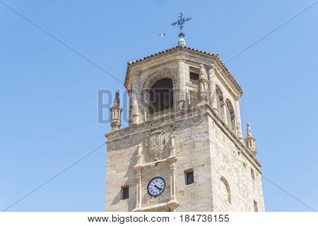 Clock Tower in Andalucia Square Ubeda Jaen Spain
