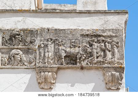 Historical palace of Locorotondo. Puglia. Southern Italy.