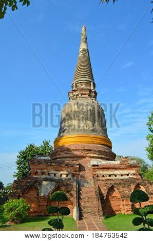 Ancient, architectural Temple complex of Buddhism, striking with its exquisite beauty and architecture of the building, the temple is decorated with flowers, secret signs. Holy symbols and drawings invite pilgrims to the knowledge of mystical knowledge an
