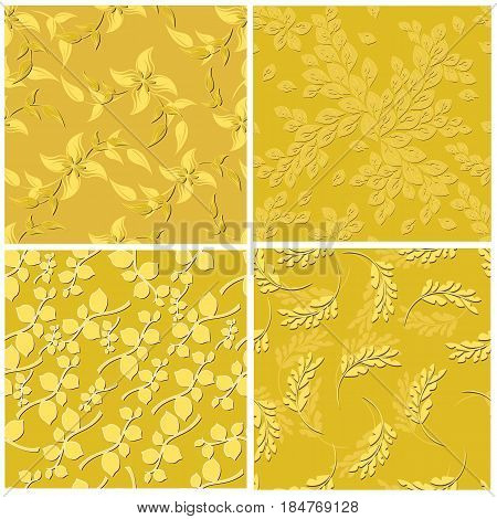 vector seamless pattern flowers and floral pattern illustration