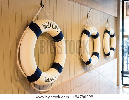 Life ring with 
