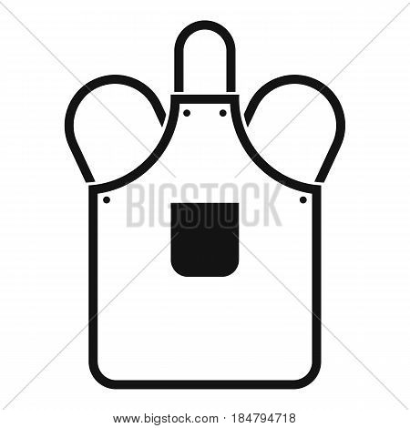 Blacksmiths apron icon in simple style isolated vector illustration