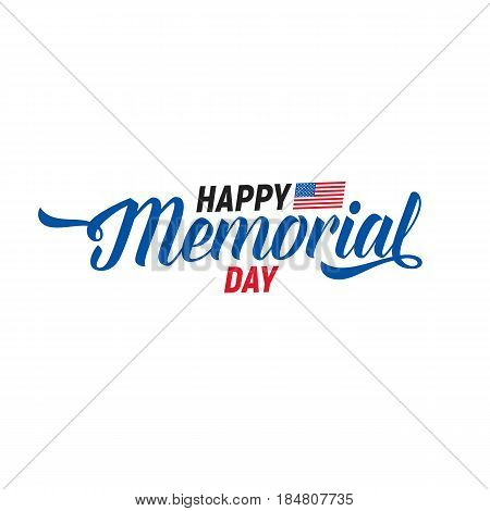 Memorial Day. Typography design layout for USA Memotial Day events, sales, promotion etc.