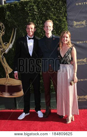 PASADENA - APR 28: Kirby Engelman, Charlie Engelman , Patrick Rahill at the 44th Daytime Creative Arts Emmy Awards Gala at the Pasadena Civic Center on April 28, 2017 in Pasadena, California