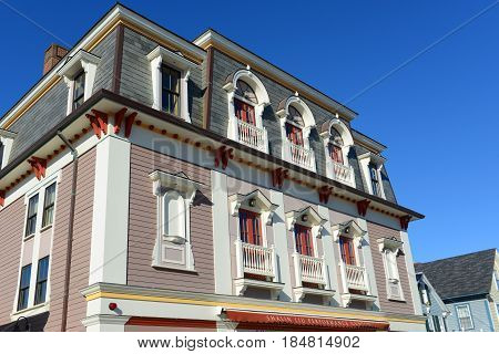 ROCKPORT, MA, USA - MAR. 6, 2015: Shalin Liu Performance Center in downtown Rockport, Massachusetts, USA.