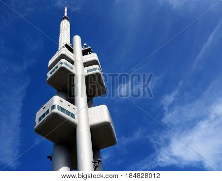 Zizkov Television Tower In Prague
