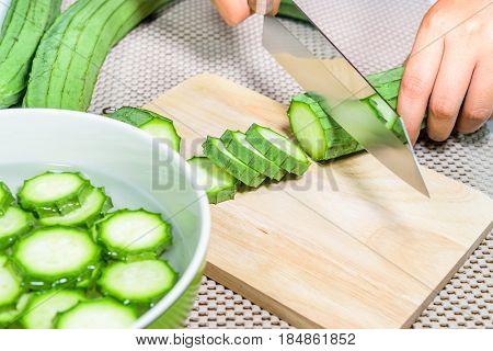 Angled Loofah Sponge gourd or Angled Gourd
