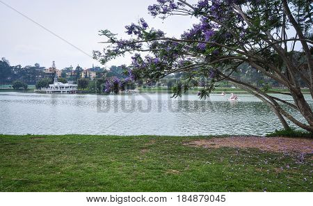 Xuan Huong Lake In Dalat, Vietnam