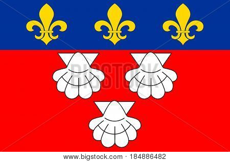 Flag of Aurillac is a French commune capital of the Cantal department in the Auvergne region of south-central France