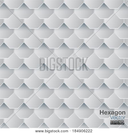 White hexagonal background for the job. Every design