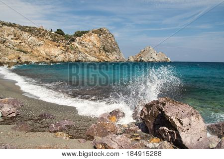 Kastro beach at Skiathos island in Greece