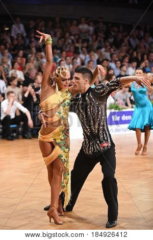 Dance Latin Couple In A Dance Pose