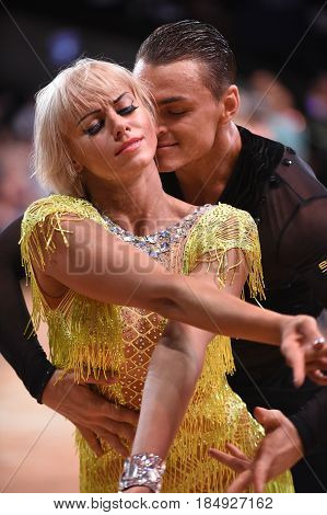 Dance Latin Couple In A Dance Pose
