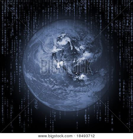 Planet Earth-Serie - mit Matrix wie Hintergrund