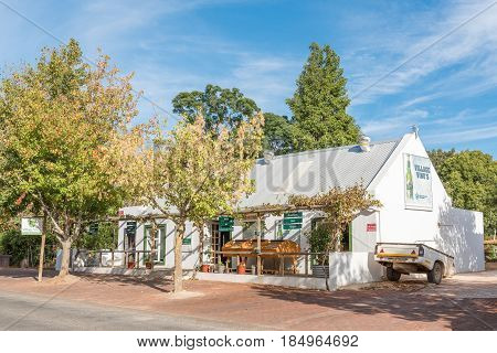 GREYTON SOUTH AFRICA - MARCH 27 2017: A wine boutique in Greyton a small town in the Western Cape Province of South Africa