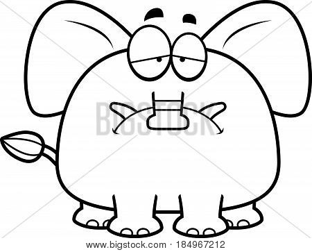 Sad Cartoon Elephant