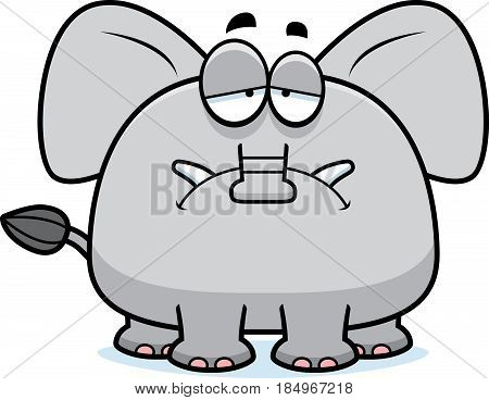 Sad Cartoon Elephant