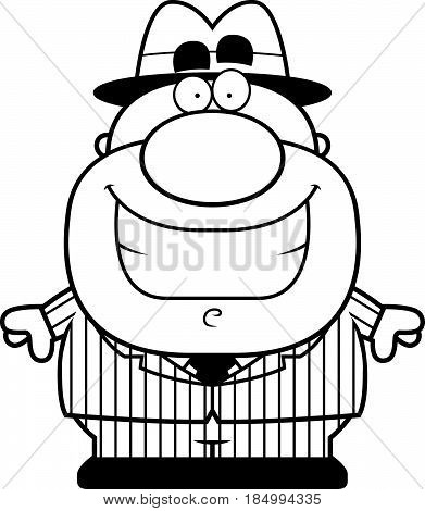 Smiling Cartoon Mobster