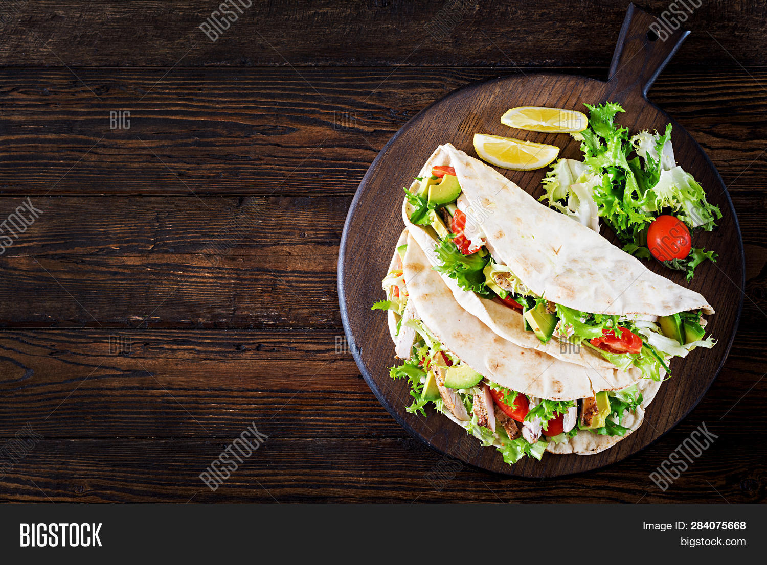 Pita Bread Sandwiches Image & Photo (Free Trial) | Bigstock