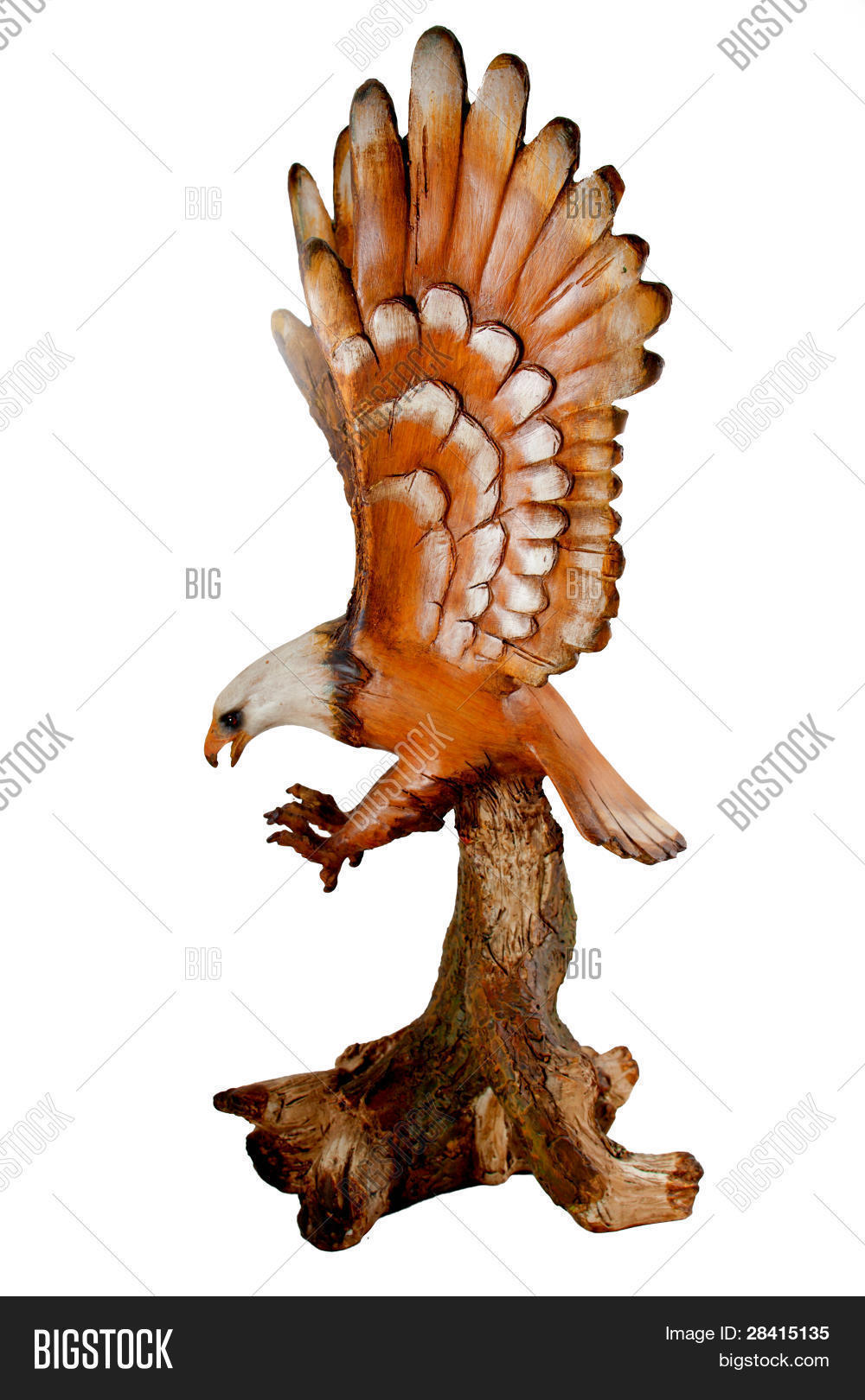 Wooden Eagle Statue Image & Photo (Free Trial) Bigstock