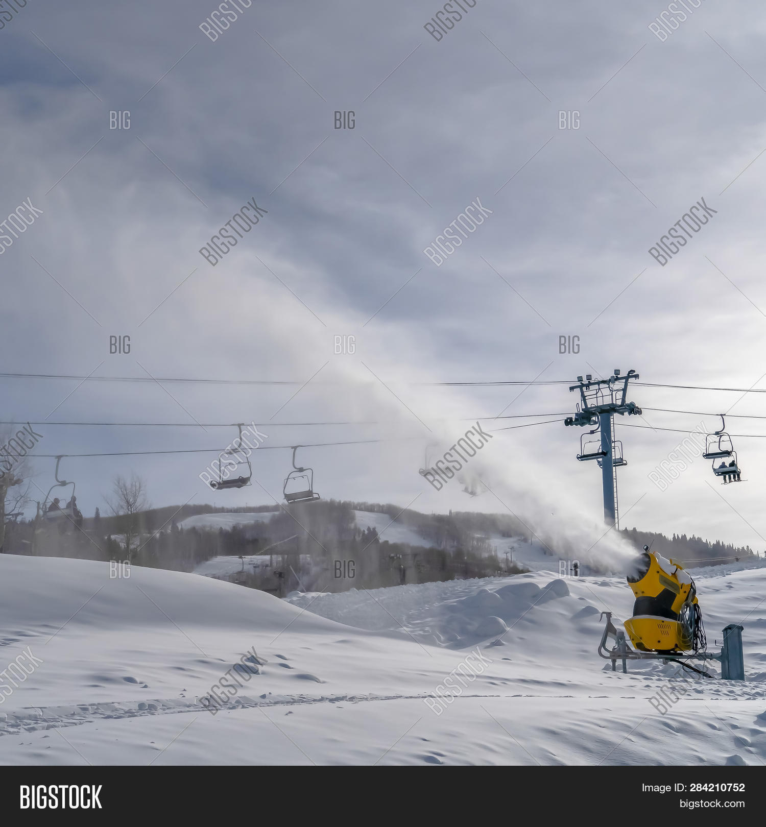 Snow Machine Ski Lifts Image & Photo (Free Trial) Bigstock
