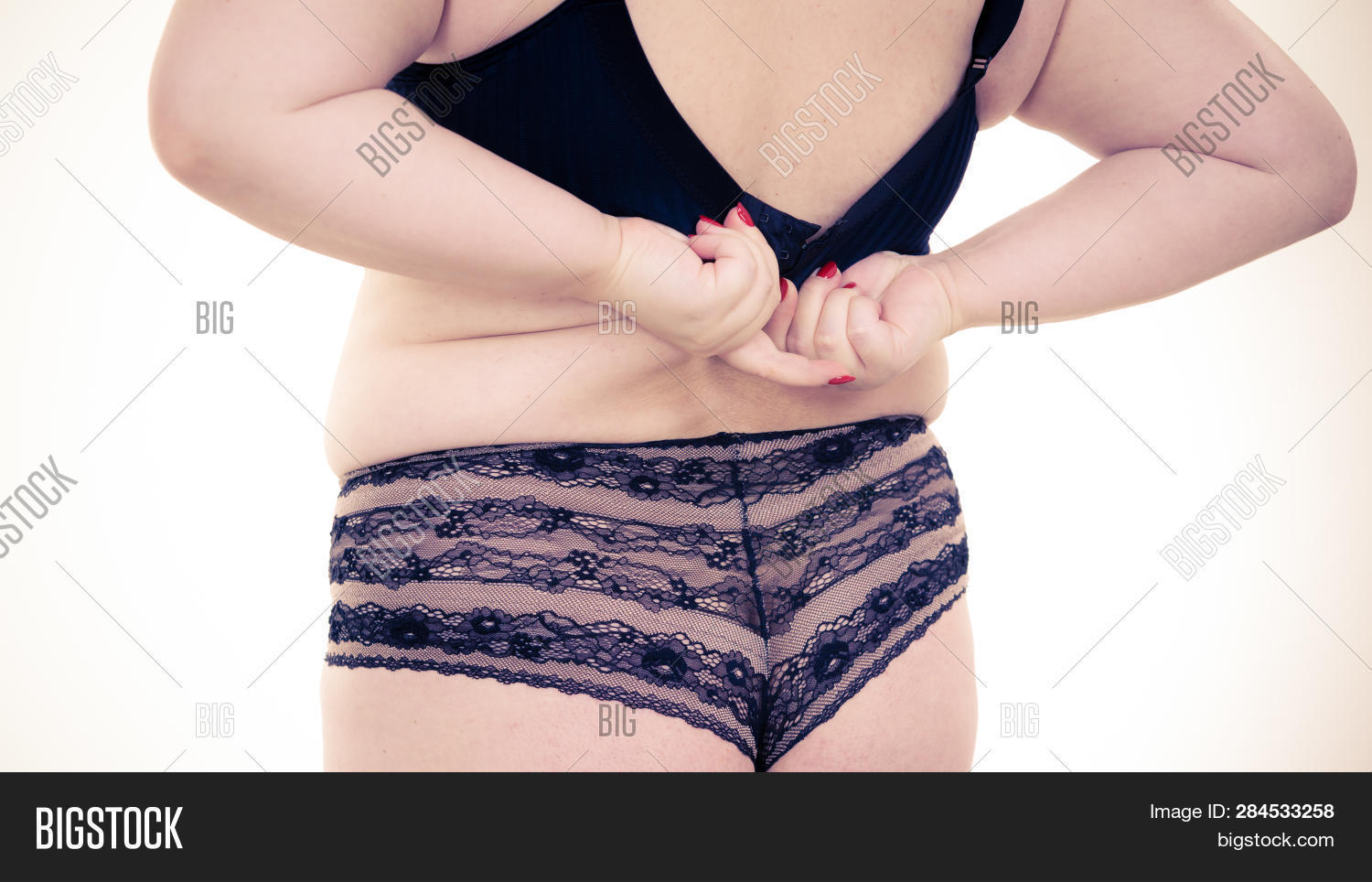 Portrait Mature Woman Black Lingerie Stock Photo 654547462 Shutterstock