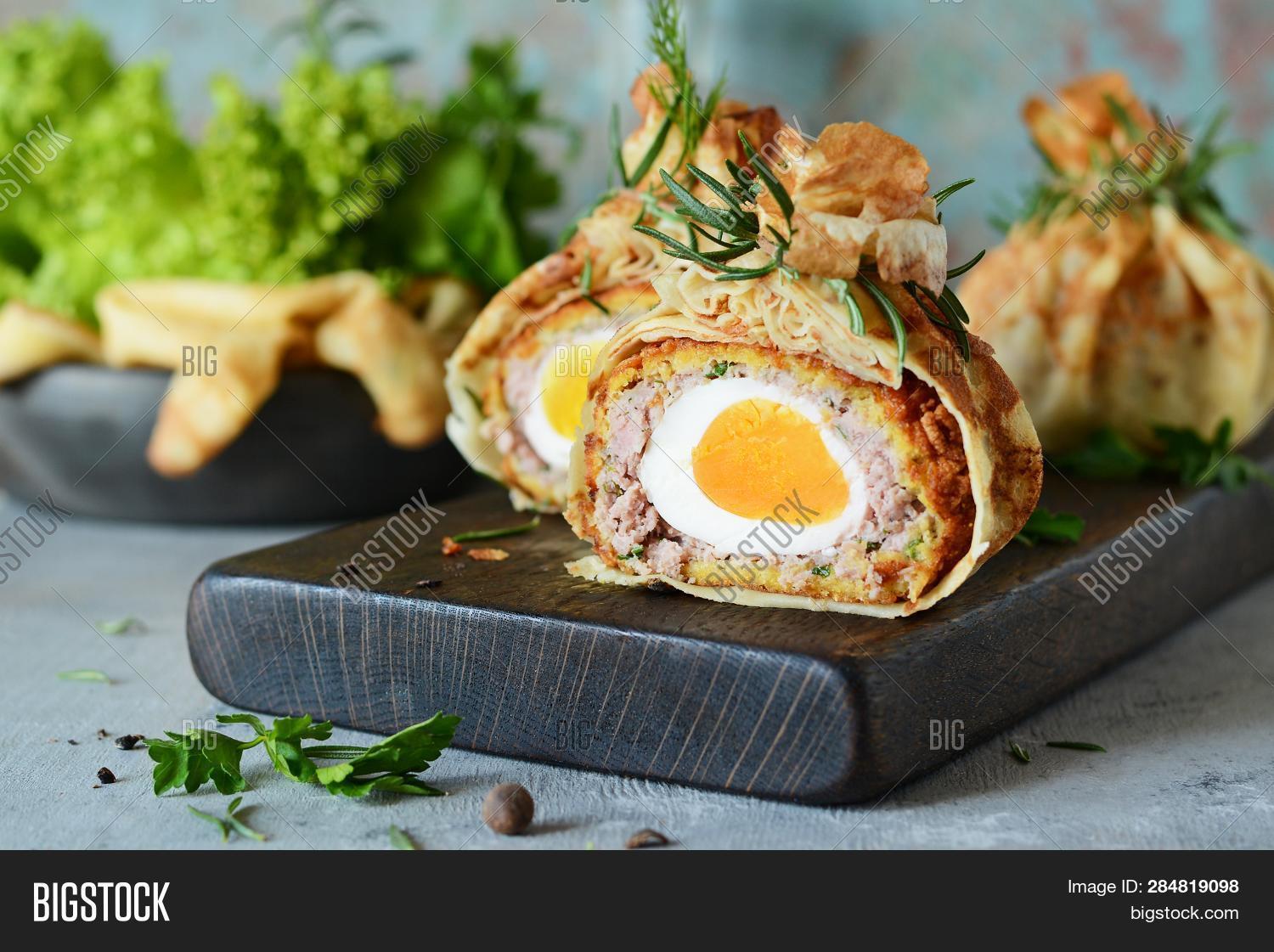 Scotch Eggs Pancake Image & Photo (Free Trial) Bigstock