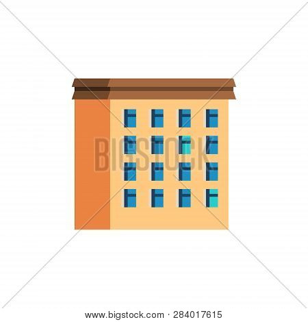 Residantial Cartoon House. Home Illustration . Apartment Buildings.