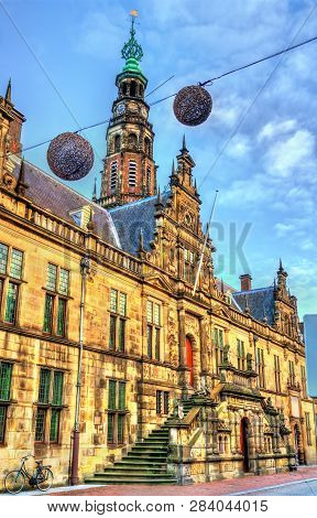 The Stadhuis, The Town Hall Of Leiden - South Holland, The Netherlands