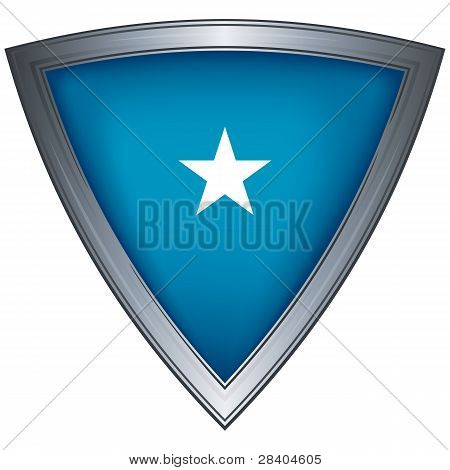 โล่เหล็กกับธง Galmudug