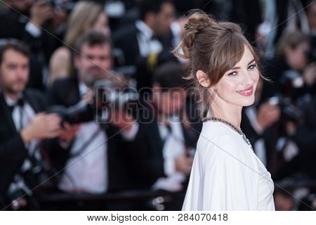 CANNES, FRANCE - MAY 09: Louise Bourgoin attends the screening of Yomeddine during the 71st Cannes Film Festival on May 9, 2018 in Cannes, France. 