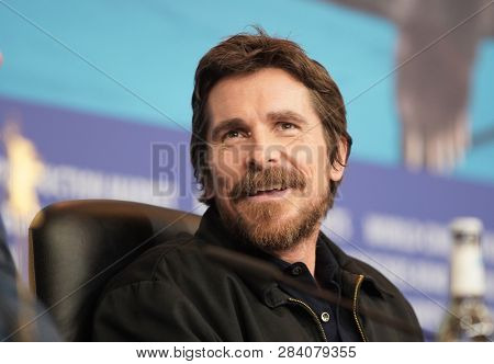 Christian Bale attends the 'Vice' (Vice - Der zweite Mann) press conference during the 69th Berlinale International Film Festival Berlin at Grand Hyatt Hotel on February 11, 2019 in Berlin, Germany.  
