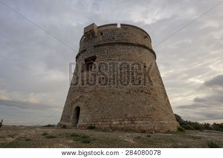 The Tower Of Sa Sal Rossa At Dawn
