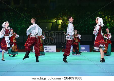 Performance Of Ukrainian Dance Ensemble At Stella Zakharova Artistic Gymnastics Ukraine Internationa
