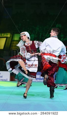 Performance Of Ukrainian Dance Ensemble At Stella Zakharova Artistic Gymnastics Ukraine Internationa