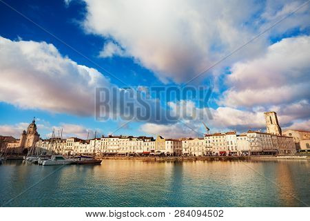 Embarkment Duperre And Clocktower In La Rochelle
